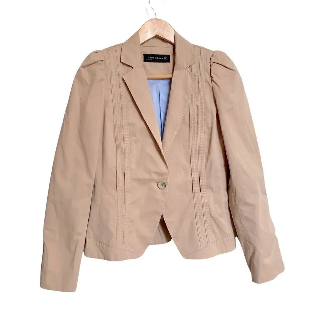 Zara Woman Tan Blazer Size Small